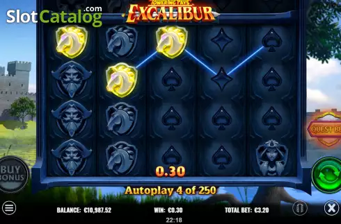 Οθόνη5. Towering Pays Excalibur Κουλοχέρης 