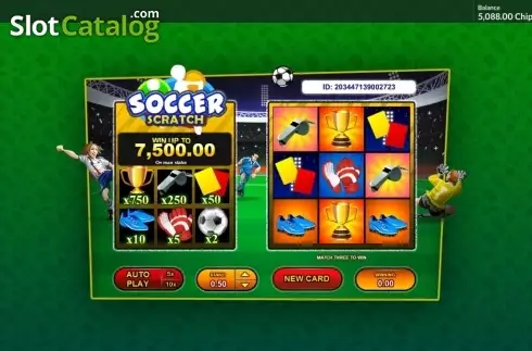 Οθόνη2. Soccer Scratch (GamesOS) Κουλοχέρης