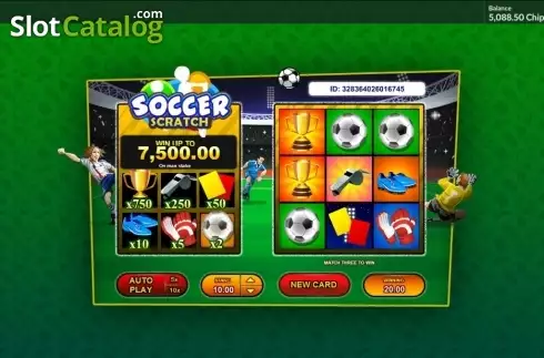 Οθόνη3. Soccer Scratch (GamesOS) Κουλοχέρης