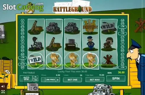 Οθόνη4. Battleground Spins Κουλοχέρης
