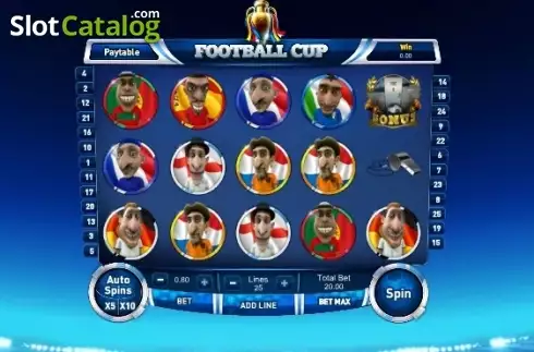 Οθόνη2. Football Cup (GamesOS) Κουλοχέρης