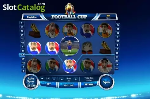 Οθόνη4. Football Cup (GamesOS) Κουλοχέρης