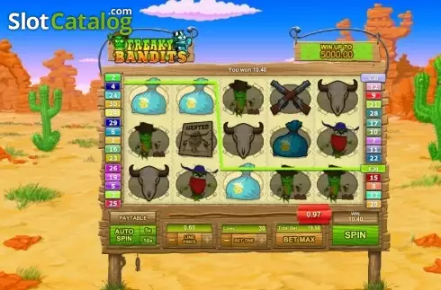 Οθόνη3. Freaky Bandits Κουλοχέρης 
