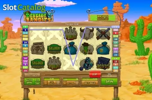 Οθόνη4. Freaky Bandits Κουλοχέρης 