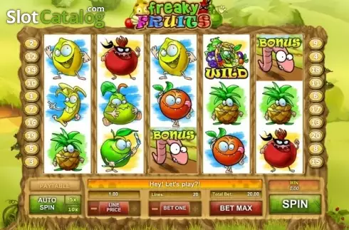 Οθόνη2. Freaky Fruits Κουλοχέρης