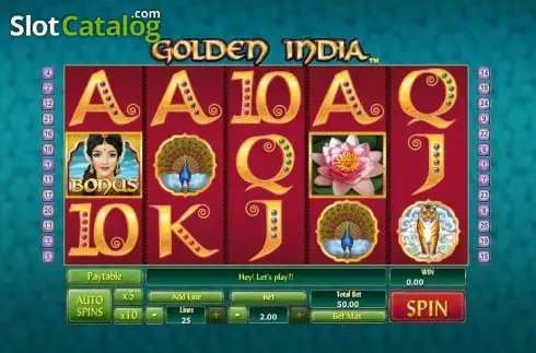 Οθόνη2. Golden India Slots Κουλοχέρης