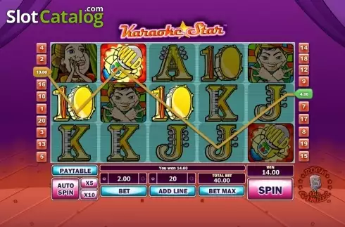 Οθόνη4. Karaoke Star Slots Κουλοχέρης