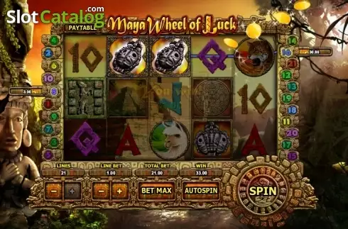 Οθόνη4. Maya Wheel of Luck Κουλοχέρης