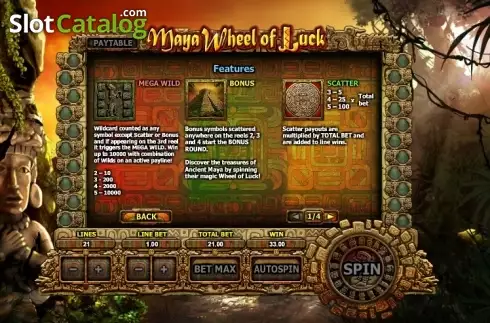 Οθόνη5. Maya Wheel of Luck Κουλοχέρης