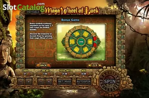 Οθόνη6. Maya Wheel of Luck Κουλοχέρης