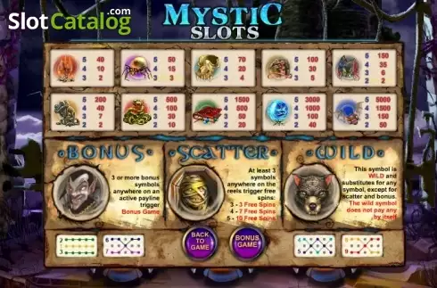 Οθόνη5. Mystic Slots Κουλοχέρης