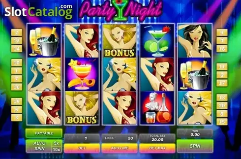 Οθόνη2. Party Night (GamesOS) Κουλοχέρης
