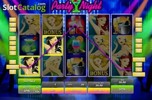 Οθόνη3. Party Night (GamesOS) Κουλοχέρης