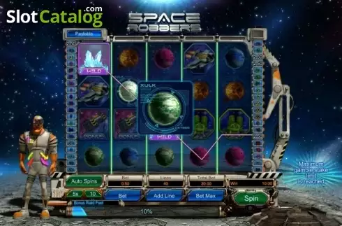 Οθόνη3. Space Robbers Κουλοχέρης 
