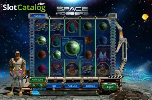 Οθόνη4. Space Robbers Κουλοχέρης 