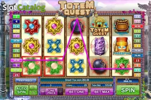 Οθόνη3. Totem Quest Κουλοχέρης