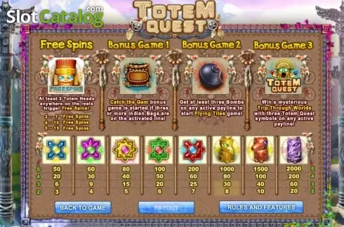 Οθόνη5. Totem Quest Κουλοχέρης