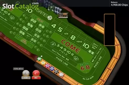 Επιτραπέζια οθόνη. Craps (GamesOS) Κουλοχέρης