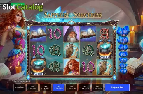 τροχούς. Sapphire Sorceress Κουλοχέρης