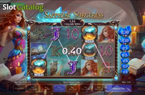 Άγριο σύμβολο. Sapphire Sorceress Κουλοχέρης