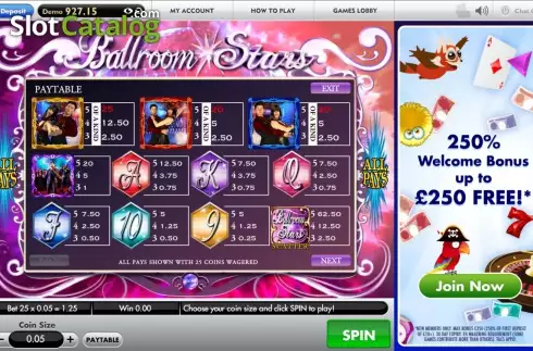 Οθόνη2. Ballroom Stars Κουλοχέρης