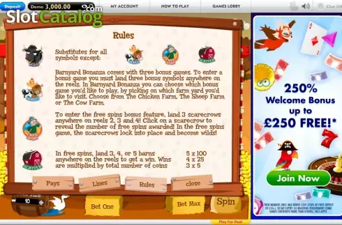 Οθόνη4. Barnyard Bonanza (Gamesys) Κουλοχέρης