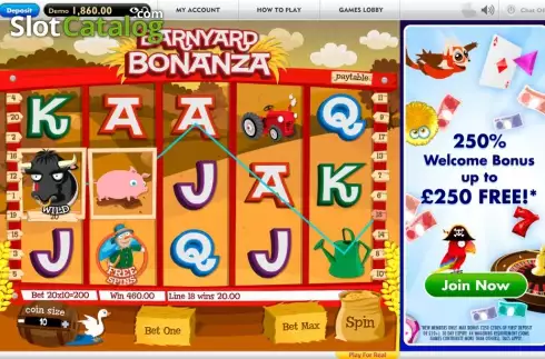 Οθόνη7. Barnyard Bonanza (Gamesys) Κουλοχέρης