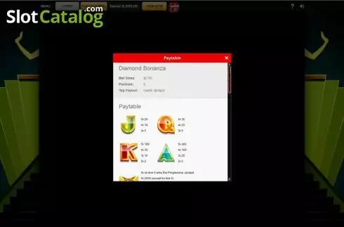 Οθόνη5. Diamond Bonanza (Roxor Gaming) Κουλοχέρης