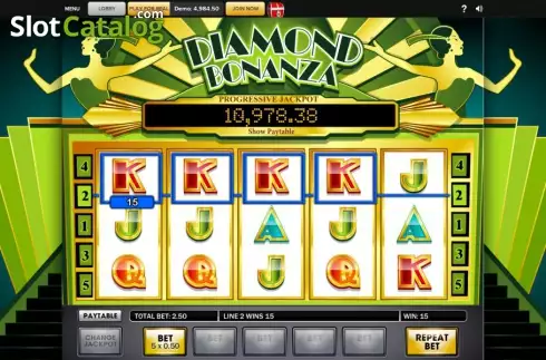 Οθόνη4. Diamond Bonanza (Roxor Gaming) Κουλοχέρης