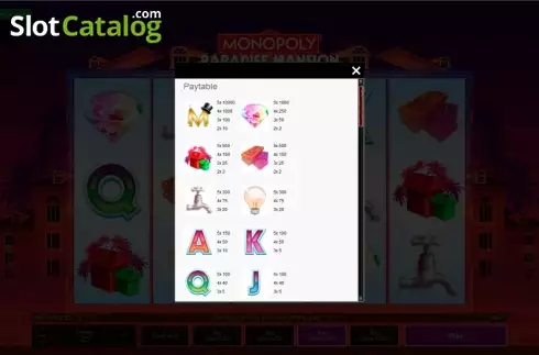 Οθόνη2. Monopoly Paradise Mansion Κουλοχέρης 