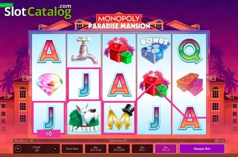 Οθόνη6. Monopoly Paradise Mansion Κουλοχέρης 