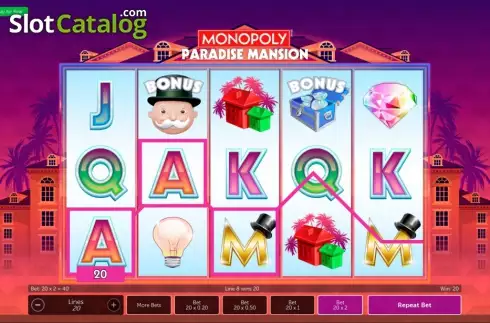 Οθόνη7. Monopoly Paradise Mansion Κουλοχέρης 