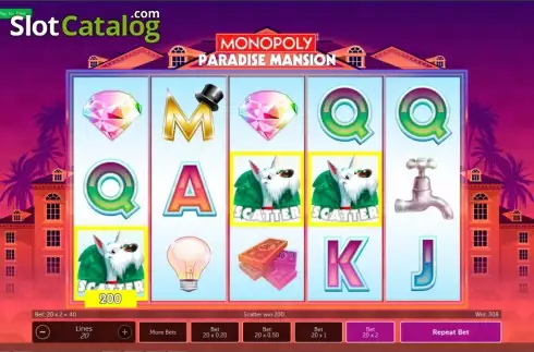 Οθόνη8. Monopoly Paradise Mansion Κουλοχέρης 