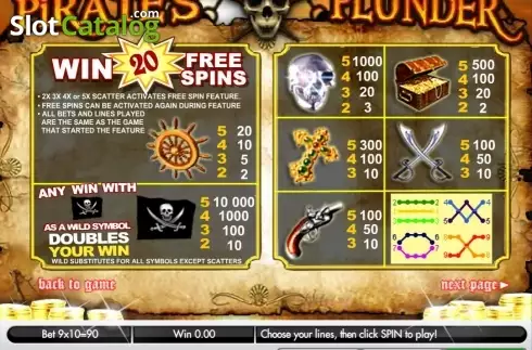 Οθόνη2. Pirate's Plunder (Gamesys) Κουλοχέρης
