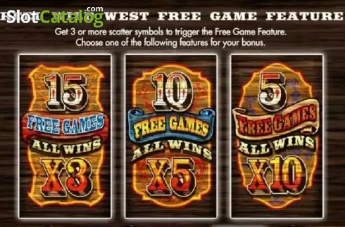 Οθόνη5. Reel Wild West Κουλοχέρης
