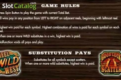 Οθόνη6. Reel Wild West Κουλοχέρης