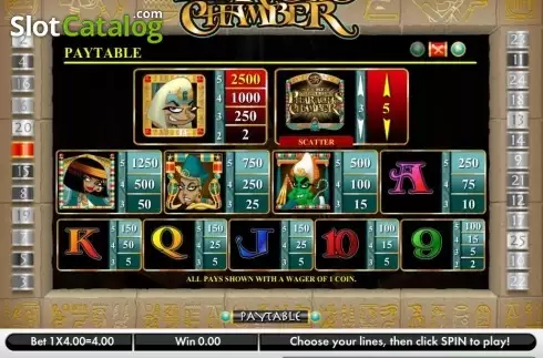 Οθόνη8. Secret of the Pharaoh's Chamber Κουλοχέρης 