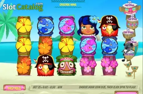 Οθόνη 1. Tiki Totems Κουλοχέρης