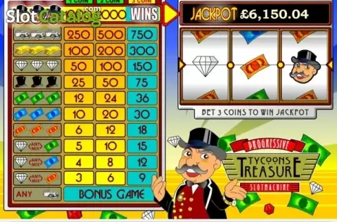 Οθόνη2. Tycoon's Treasure Progressive Κουλοχέρης