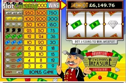 Οθόνη3. Tycoon's Treasure Progressive Κουλοχέρης