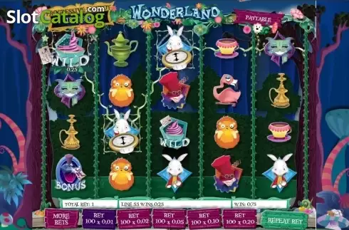 Οθόνη3. Wonderland (Gamesys) Κουλοχέρης