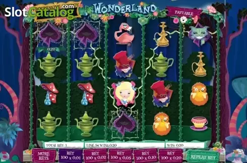 Οθόνη4. Wonderland (Gamesys) Κουλοχέρης