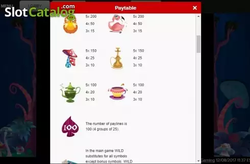 Οθόνη6. Wonderland (Gamesys) Κουλοχέρης