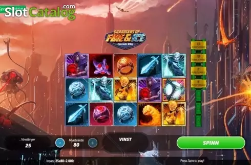 Οθόνη2. Guardians of Fire and Ice (Gamesys) Κουλοχέρης