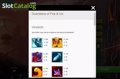 Οθόνη5. Guardians of Fire and Ice (Gamesys) Κουλοχέρης
