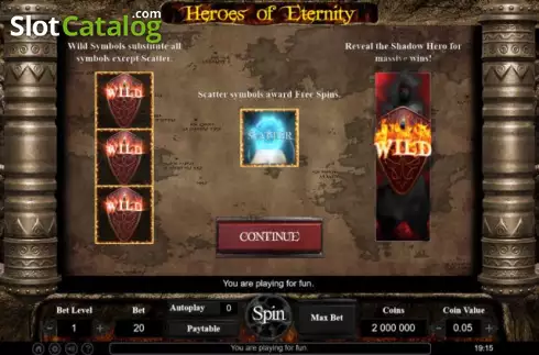 Οθόνη5. Heroes of Eternity Κουλοχέρης