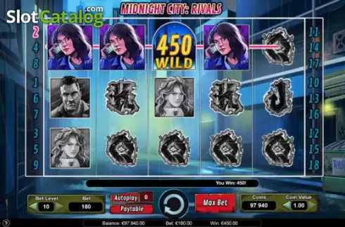 Οθόνη3. Midnight City: Rivals Κουλοχέρης