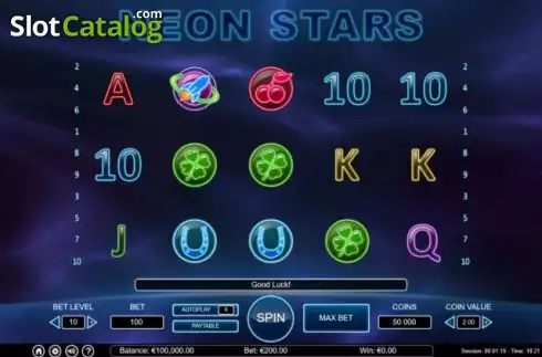 Οθόνη2. Neon Stars Κουλοχέρης