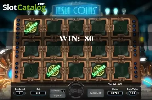 Οθόνη4. Tesla Coins Κουλοχέρης