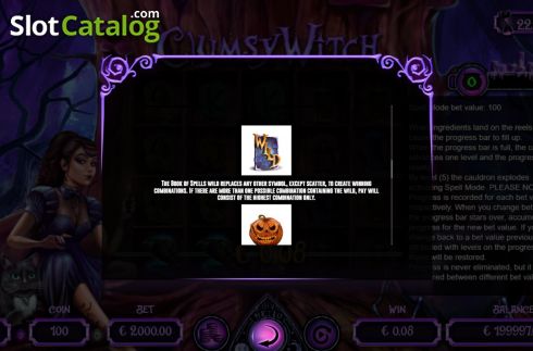 Οθόνη8. Clumsy Witch Κουλοχέρης